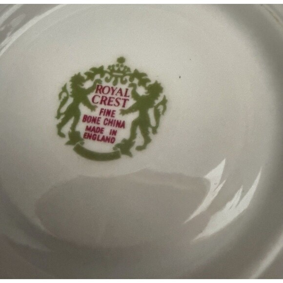 Vintage Royal Crest Standard Fine Bone China England Yellow Rose Cup and Saucer - Picture 6 of 7